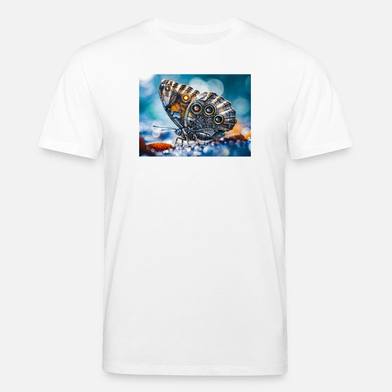 Robotik-Schmetterling - Stanley/Stella Unisex Bio-T-Shirt CREATOR  - Weiß