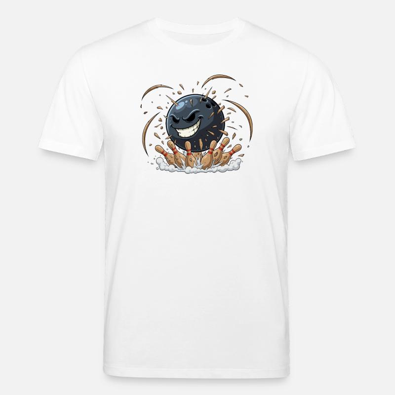 Chaos de bowling à boule - T-shirt bio CREATOR Stanley/Stella Unisexe - blanc