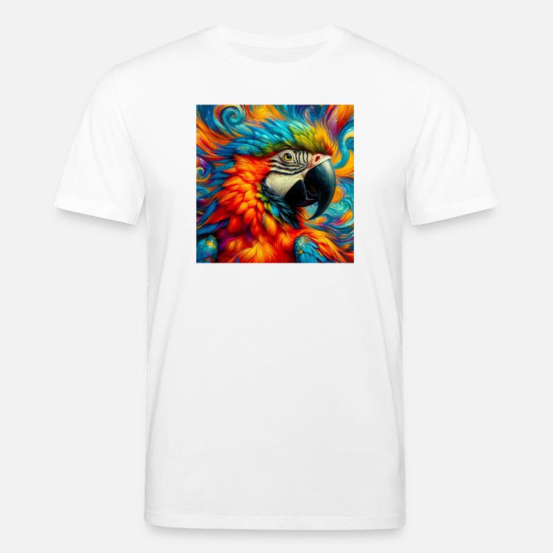 Papagei - Stanley/Stella Unisex Bio-T-Shirt CREATOR  - Weiß