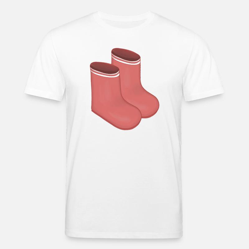 Rote Retro Socken Duo - Stanley/Stella Unisex Bio-T-Shirt CREATOR  - Weiß