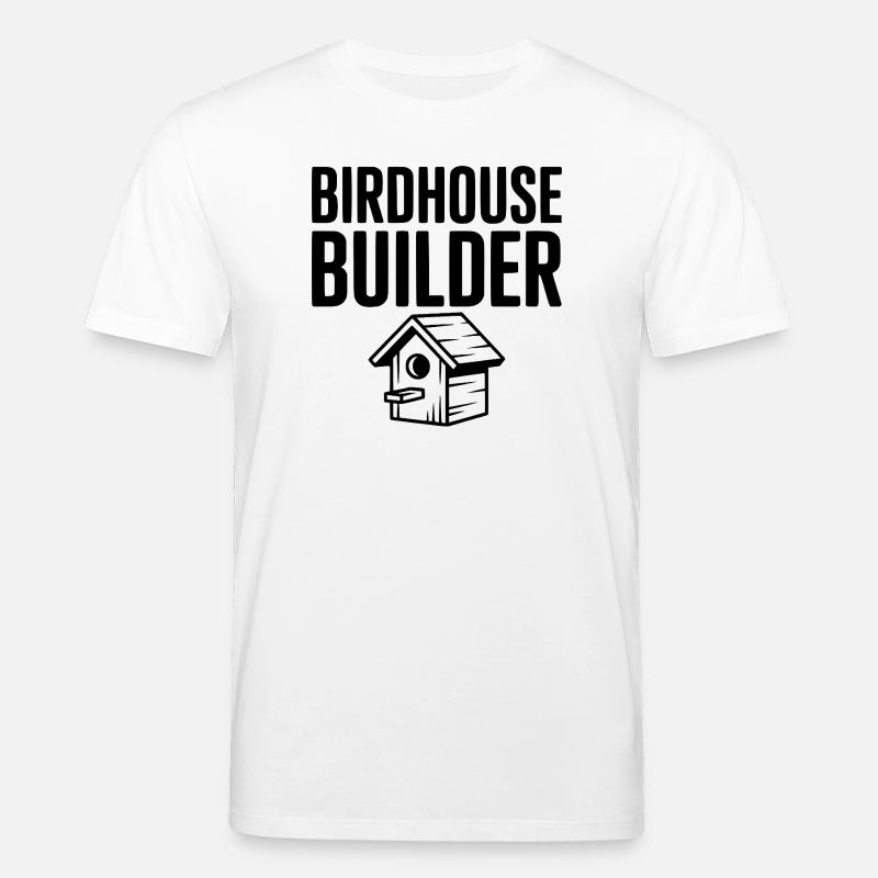 Constructeur de maisons à oiseaux - T-shirt bio CREATOR Stanley/Stella Unisexe - blanc
