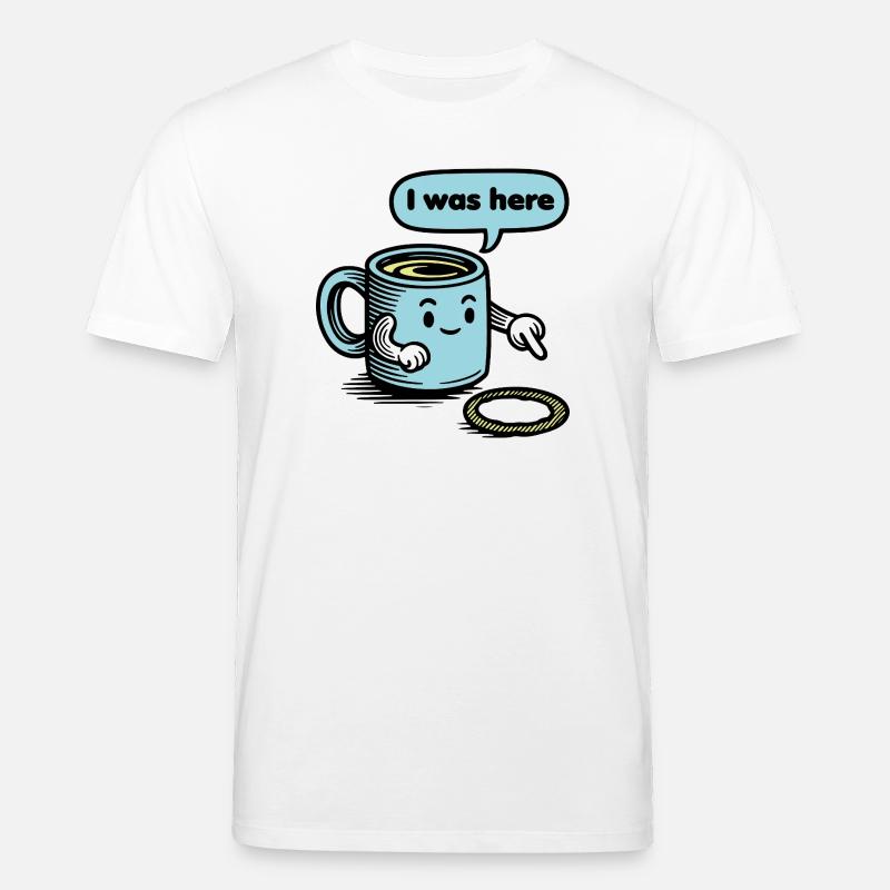 Lusitger Kaffee Spruch - Stanley/Stella Unisex Bio-T-Shirt CREATOR  - Weiß