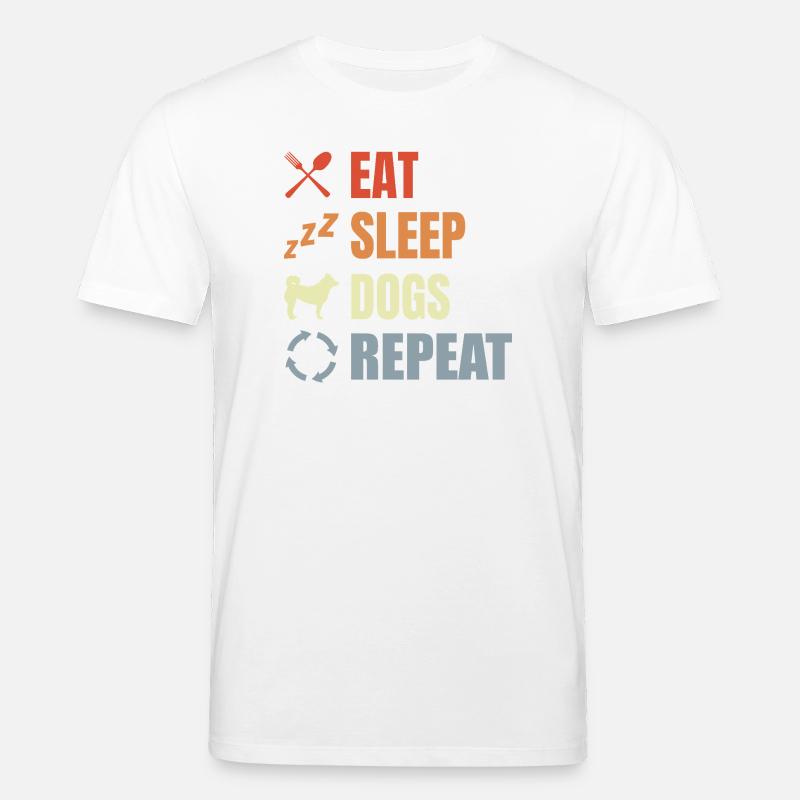 Routine de propriétaire de chien - T-shirt bio CREATOR Stanley/Stella Unisexe - blanc