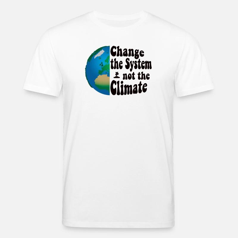 Changer le système, pas le climat - T-shirt bio CREATOR Stanley/Stella Unisexe - blanc