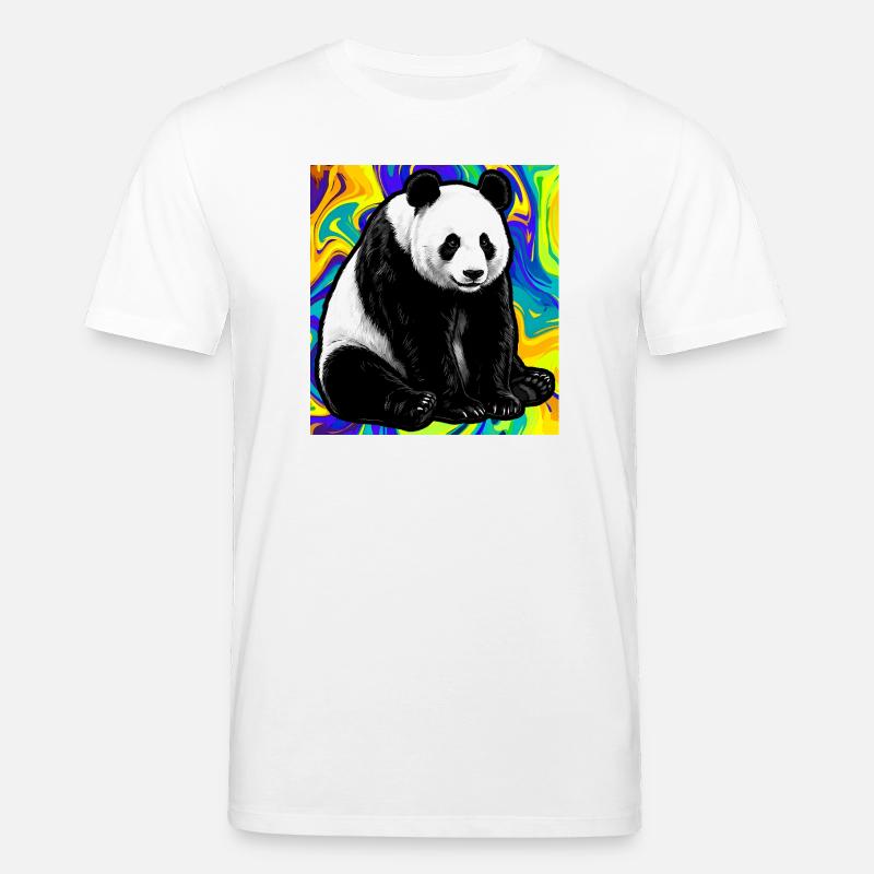 Panda - Stanley/Stella Unisex Bio-T-Shirt CREATOR  - Weiß