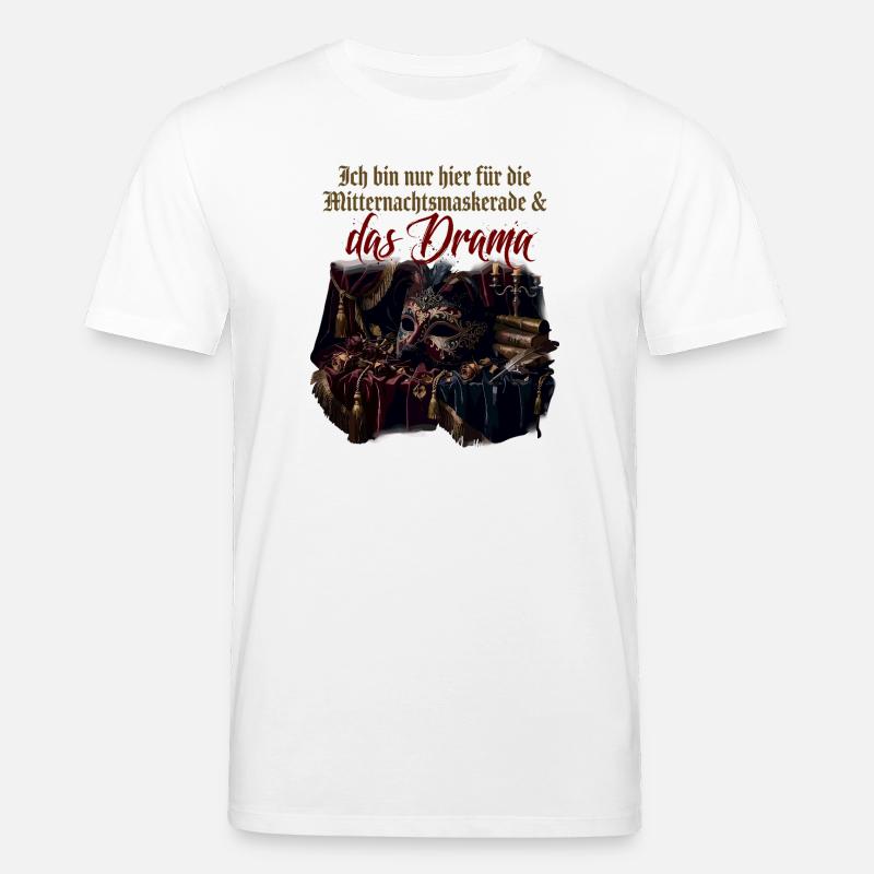 Mitternachtsmaskerade und Drama - Stanley/Stella Unisex Bio-T-Shirt CREATOR  - Weiß