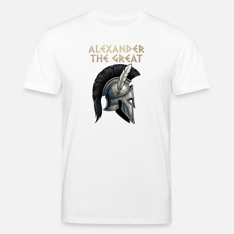 Alexander der Große Kriegerhelm - Stanley/Stella Unisex Bio-T-Shirt CREATOR  - Weiß