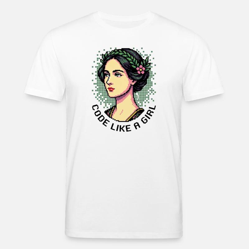 Ada Lovelace : Code comme une fille - T-shirt bio CREATOR Stanley/Stella Unisexe - blanc