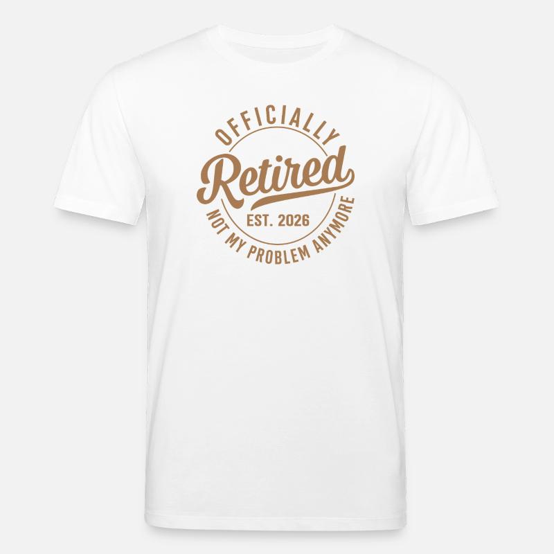 Offiziell Ruhestand Est 2026 - Stanley/Stella Unisex Bio-T-Shirt CREATOR  - Weiß