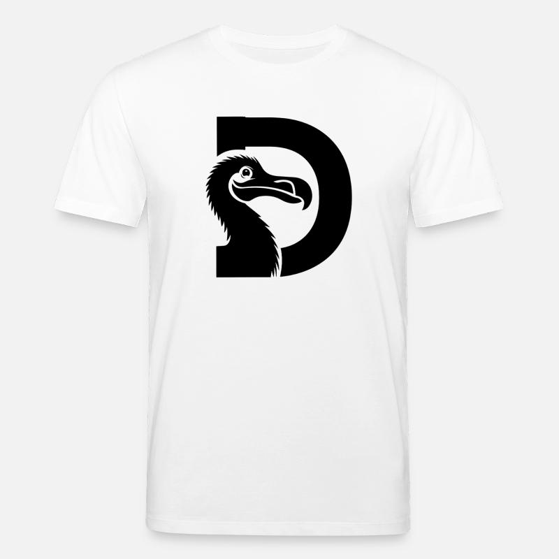  D Dodo Alphabet Tierfreund Lustiger - Stanley/Stella Unisex Bio-T-Shirt CREATOR  - Weiß