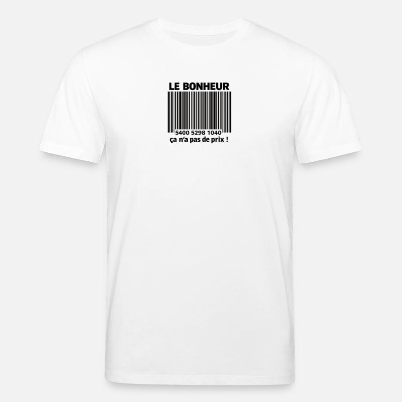 Barcodes Noirs et Blancs - T-shirt bio CREATOR Stanley/Stella Unisexe - blanc
