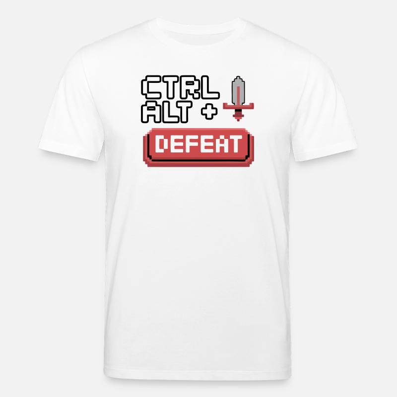 Strg Alt Entfernen Pixel Design - Stanley/Stella Unisex Bio-T-Shirt CREATOR  - Weiß