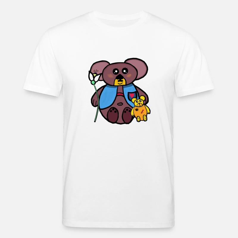 Teddy Teddybären Kinder Kind Bär - Stanley/Stella Unisex Bio-T-Shirt CREATOR - Weiß