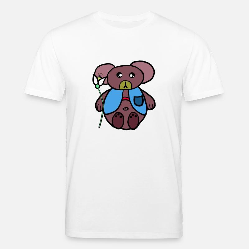 Teddy Teddybär Kinder Kind Bär Bären - Stanley/Stella Unisex Bio-T-Shirt CREATOR  - Weiß