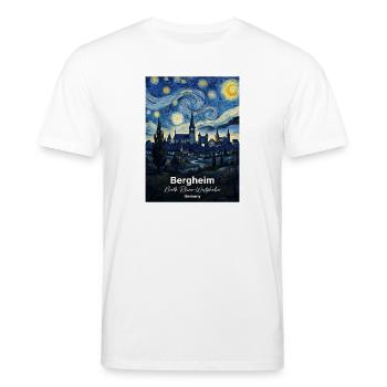 Bergheim Germany Sternennacht  - Stanley/Stella Unisex Bio-T-Shirt CREATOR  - Weiß - Vorne - Alina (178cm) & Michal (187cm)