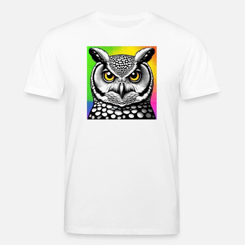 Eule - Stanley/Stella Unisex Bio-T-Shirt CREATOR  - Weiß