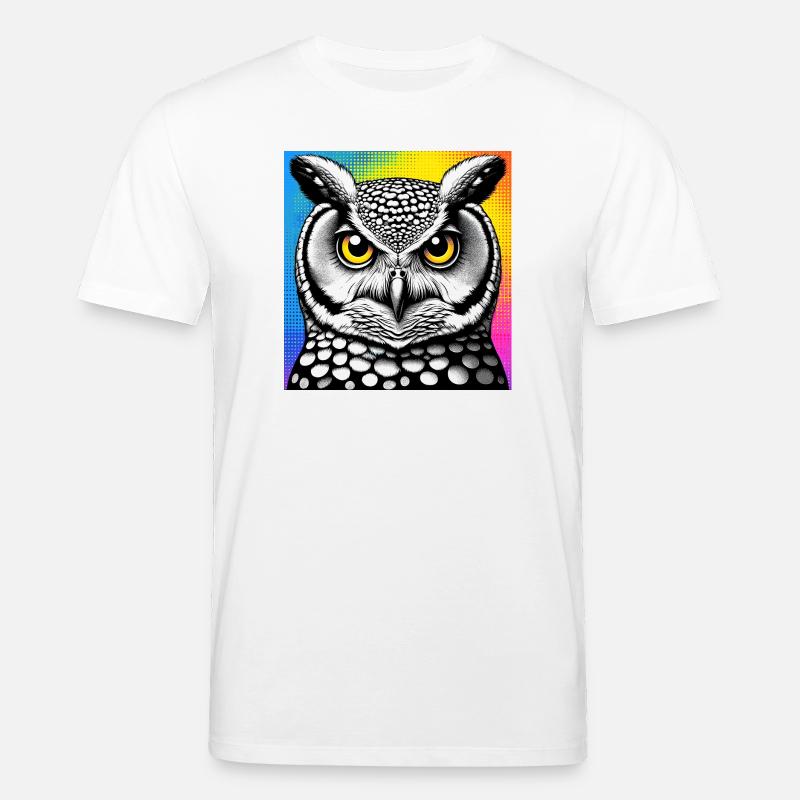 Eule - Stanley/Stella Unisex Bio-T-Shirt CREATOR  - Weiß