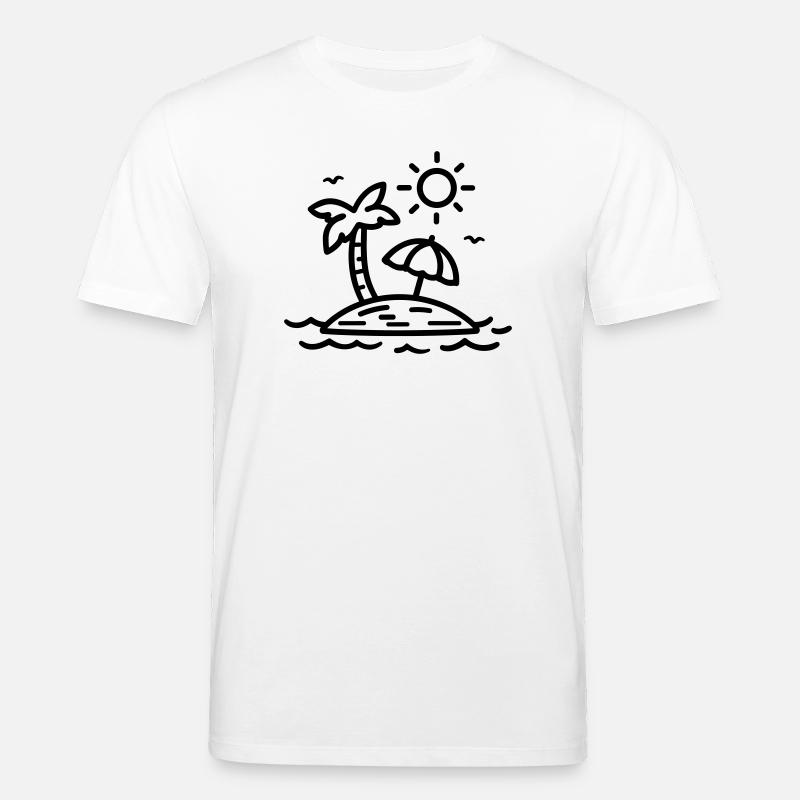 beach - Stanley/Stella CREATOR Unisex Organic T-Shirt - white