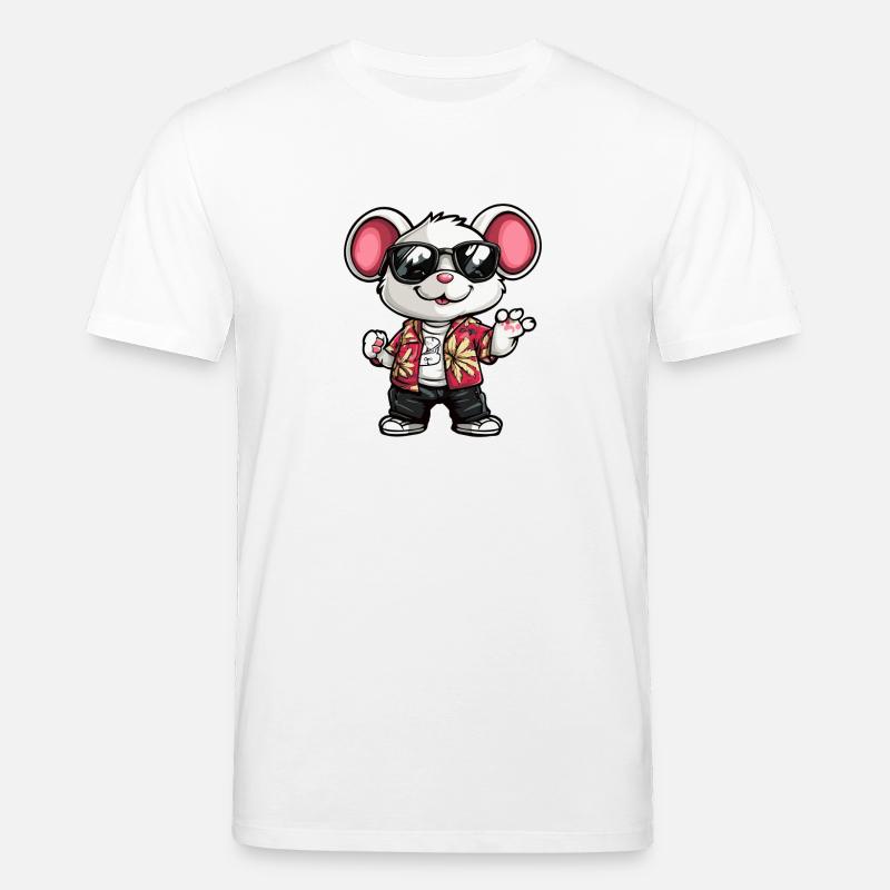 Maus Comic Urlaub - Stanley/Stella Unisex Bio-T-Shirt CREATOR  - Weiß