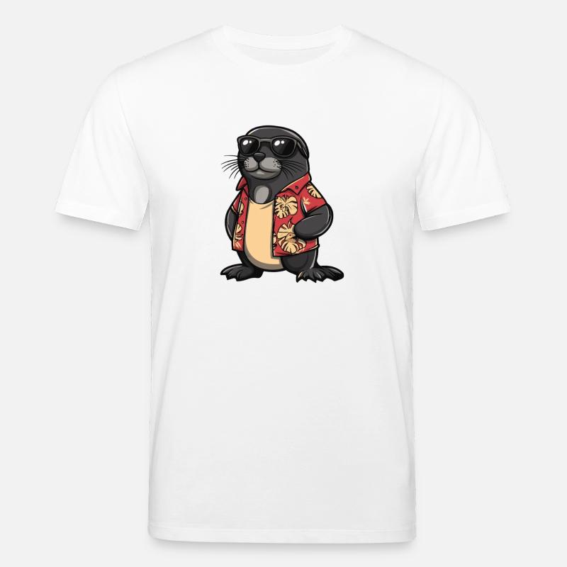Vacances de Seal Comic - T-shirt bio CREATOR Stanley/Stella Unisexe - blanc