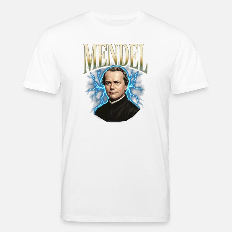Gregor Mendel Donner - T-shirt bio CREATOR Stanley/Stella Unisexe - blanc