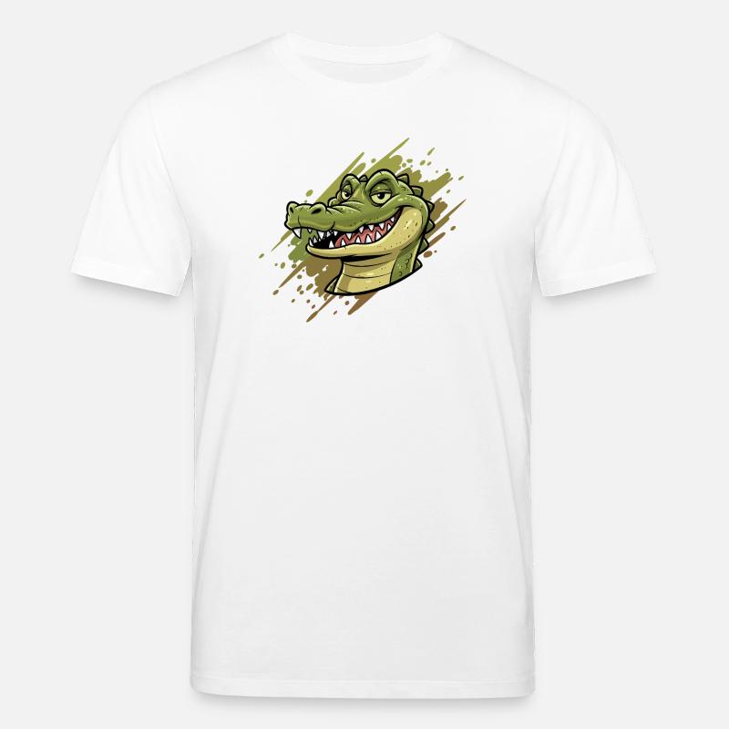 Alligator Graffiti Kopf - Stanley/Stella Unisex Bio-T-Shirt CREATOR  - Weiß