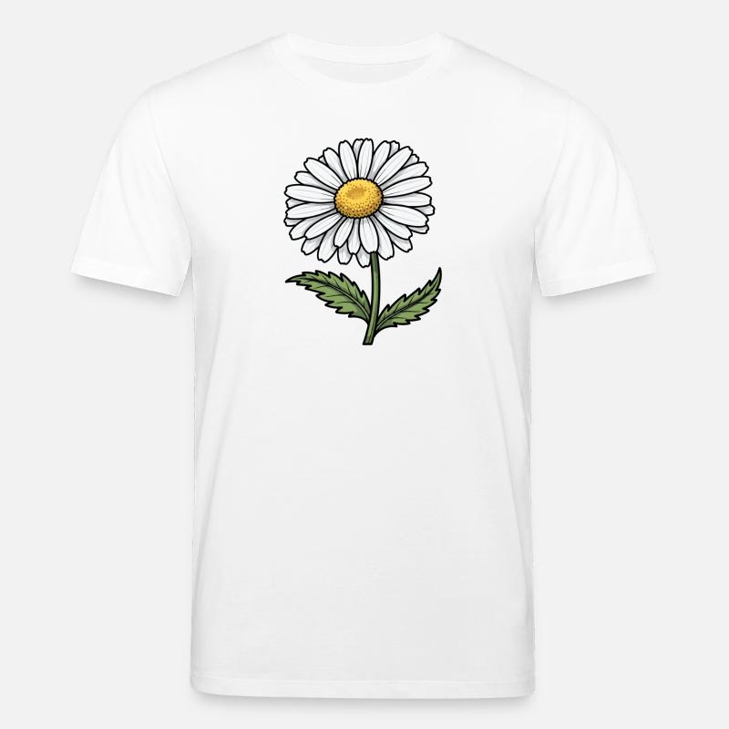 Gänseblümchen - Stanley/Stella Unisex Bio-T-Shirt CREATOR  - Weiß