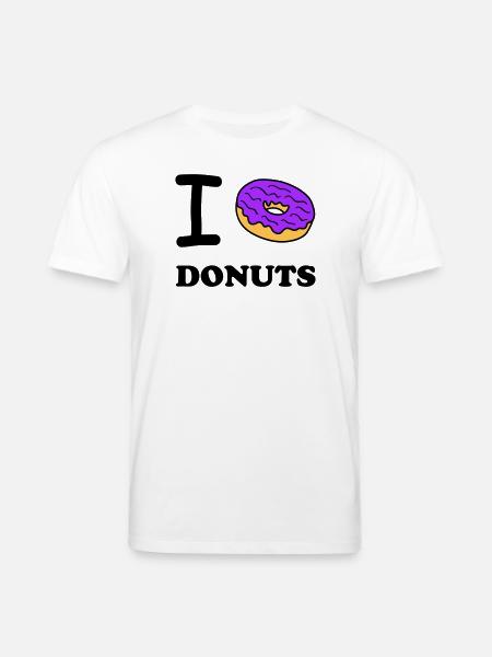 i love donuts - Stanley/Stella CREATOR Unisex Organic T-Shirt - white