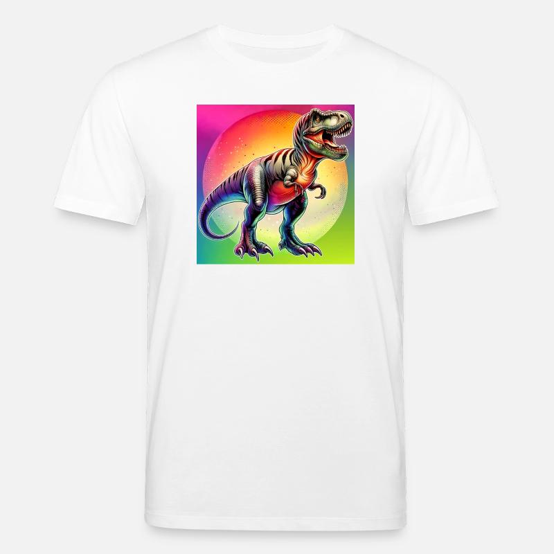 dinosaur - Stanley/Stella CREATOR Unisex Organic T-Shirt - white