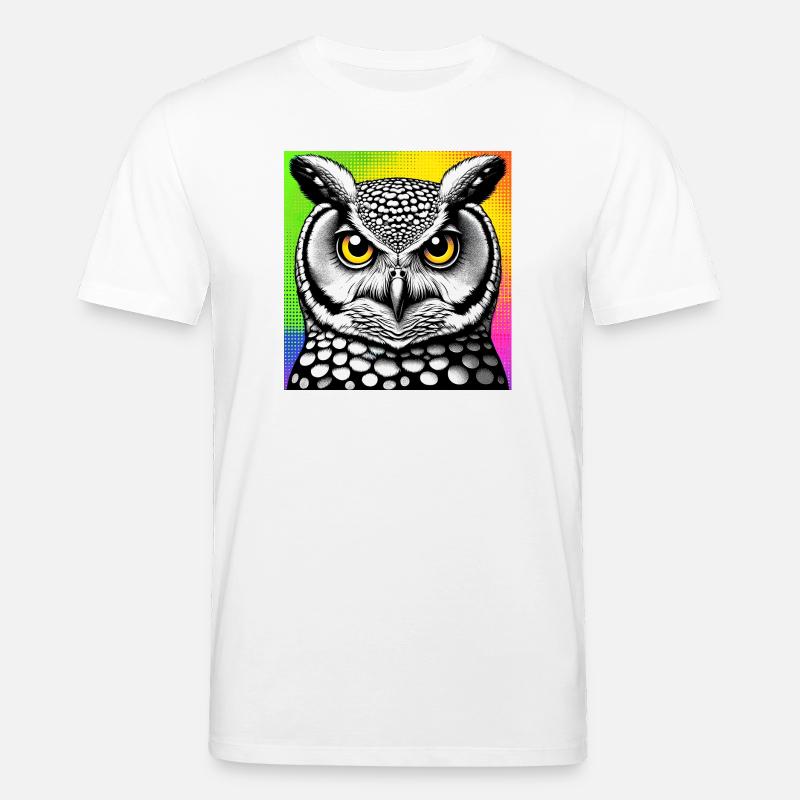 Eule - Stanley/Stella Unisex Bio-T-Shirt CREATOR  - Weiß