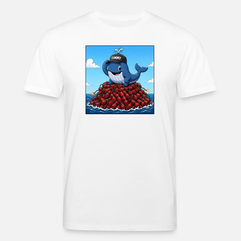 Timmy der Wal - Stanley/Stella Unisex Bio-T-Shirt CREATOR - Weiß