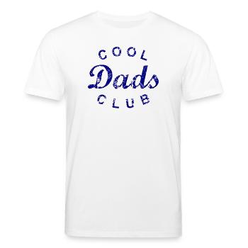 Cool Dads Club Papa Vatertag Geschenk - Stanley/Stella Unisex Bio-T-Shirt CREATOR  - Weiß - Vorne - Alina (178cm) & Michal (187cm)