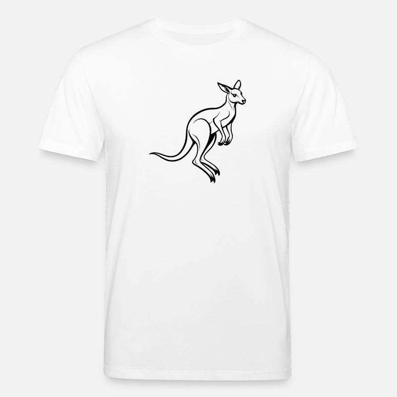 Känguru-Springen - Stanley/Stella Unisex Bio-T-Shirt CREATOR  - Weiß