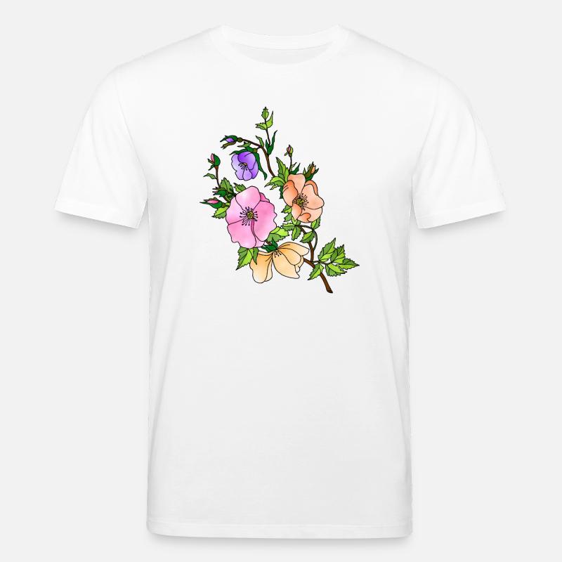 Blumen - Stanley/Stella Unisex Bio-T-Shirt CREATOR  - Weiß