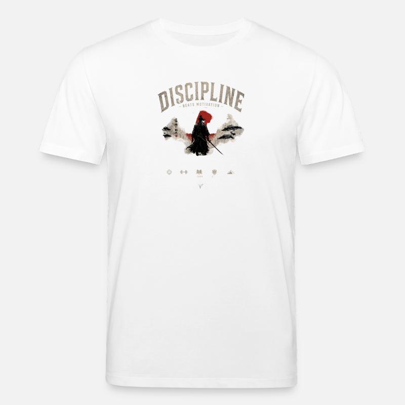 Disziplin Samurai Motivationen - Stanley/Stella Unisex Bio-T-Shirt CREATOR  - Weiß