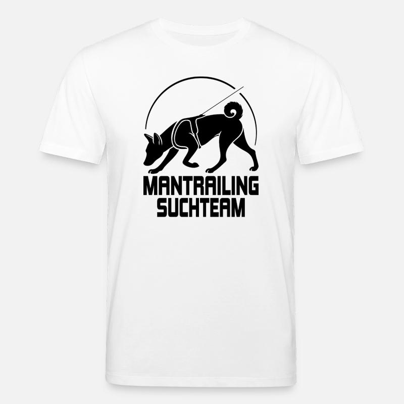 Basenji Mantrailing Suchteam Hunde Wilsigns - Stanley/Stella Unisex Bio-T-Shirt CREATOR  - Weiß