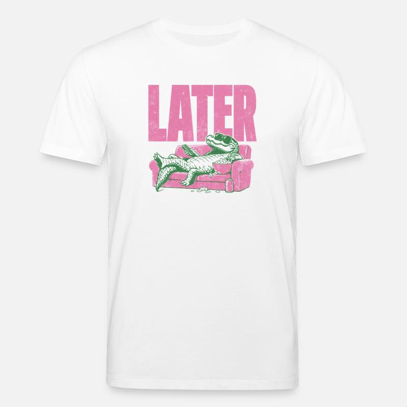 LATER Alligator Lounge - Stanley/Stella Unisex Bio-T-Shirt CREATOR  - Weiß