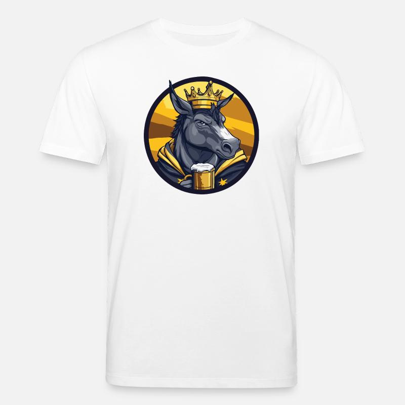 Esel Bier Lustig - Stanley/Stella Unisex Bio-T-Shirt CREATOR  - Weiß