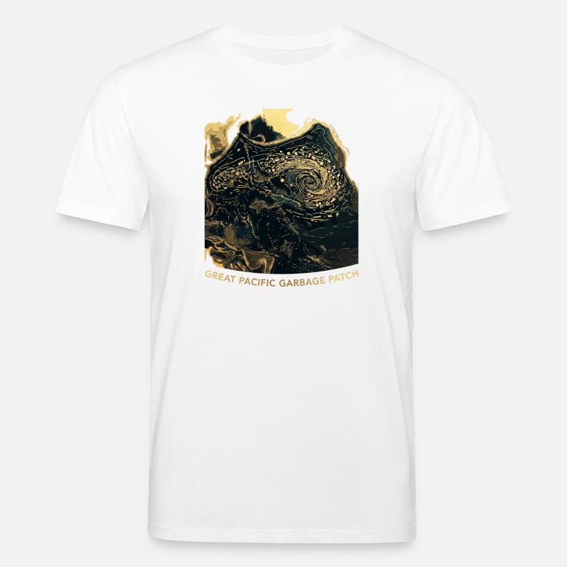 Zone de déchets du Pacifique - T-shirt bio CREATOR Stanley/Stella Unisexe - blanc