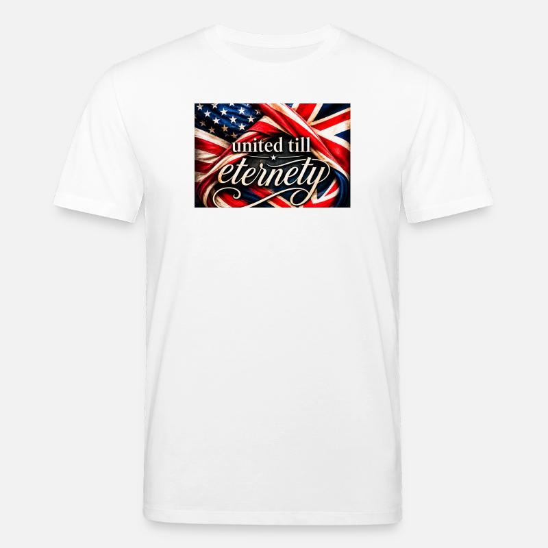 Drapeaux unis jusqu’à l’éternité - T-shirt bio CREATOR Stanley/Stella Unisexe - blanc