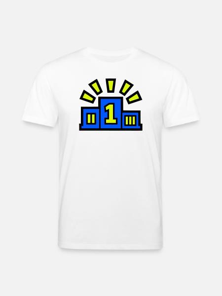 Winner Podium Place 1 Champion - Stanley/Stella CREATOR Unisex Organic T-Shirt - white