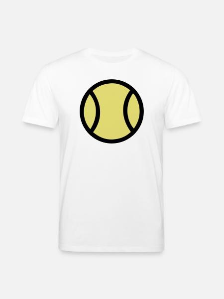 Großer Tennisball Pop-Art Icon - Stanley/Stella Unisex Bio-T-Shirt CREATOR  - Weiß