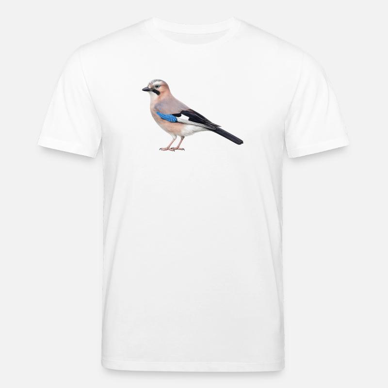 Realistischer Eichelhäher - Stanley/Stella Unisex Bio-T-Shirt CREATOR  - Weiß