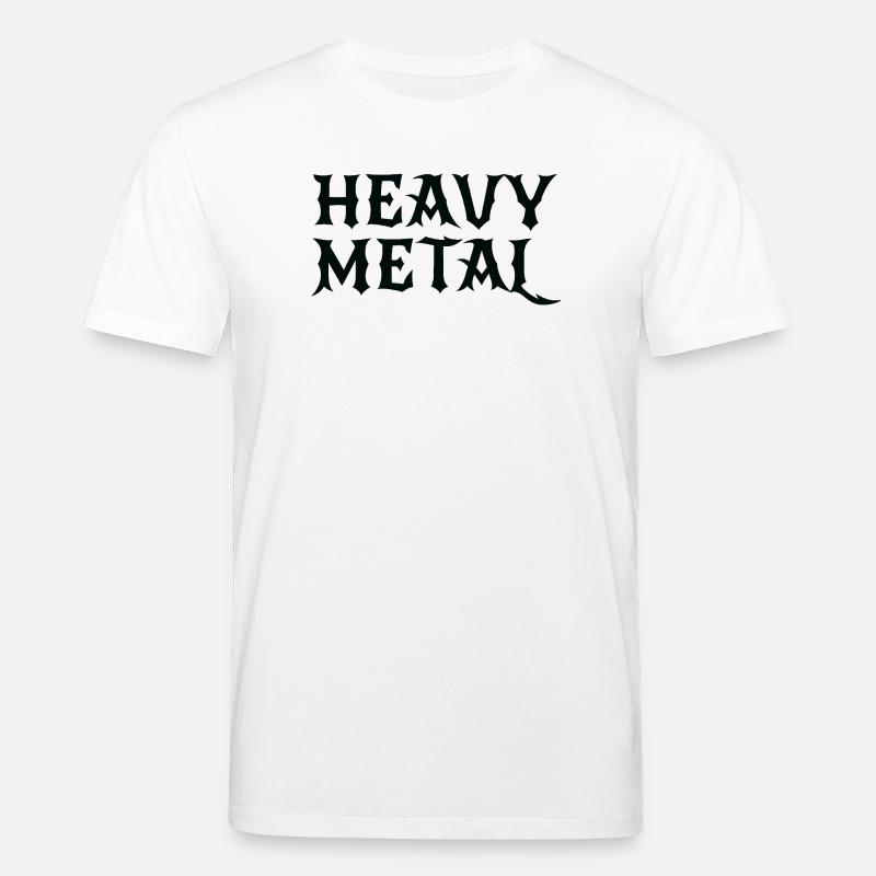 Logo Heavy Metal Gothic - T-shirt bio CREATOR Stanley/Stella Unisexe - blanc