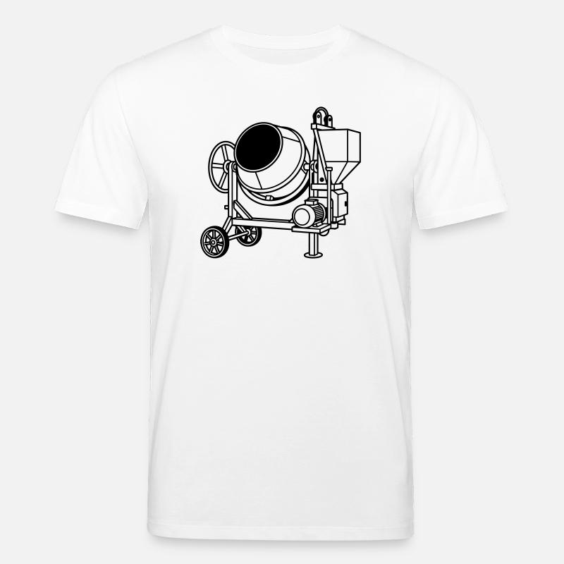 Tambour en ciment - T-shirt bio CREATOR Stanley/Stella Unisexe - blanc