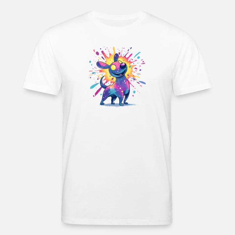 Galaktischer Farbhund - Stanley/Stella Unisex Bio-T-Shirt CREATOR  - Weiß