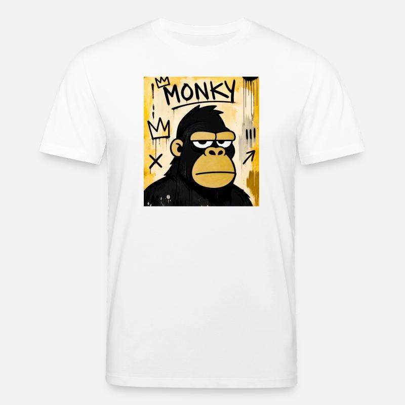 Monky Graffiti Ape - Stanley/Stella Unisex Bio-T-Shirt CREATOR  - Weiß