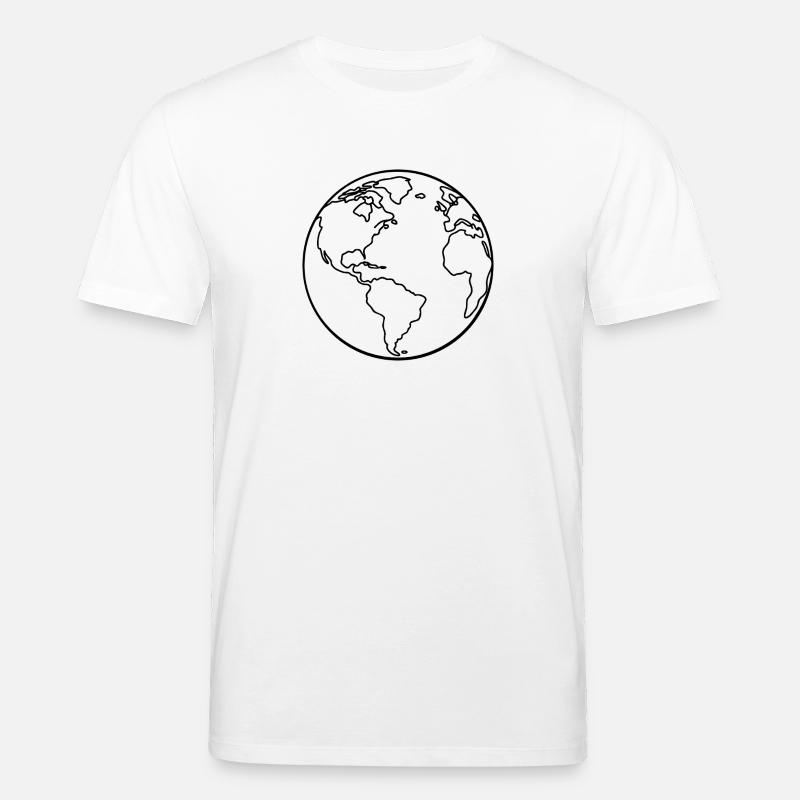 Erdumriss - Stanley/Stella Unisex Bio-T-Shirt CREATOR  - Weiß