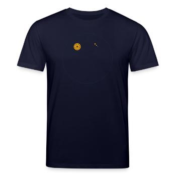 Citrus Orbit Print - Stanley/Stella CREATOR Unisex Organic T-Shirt - navy - Front
