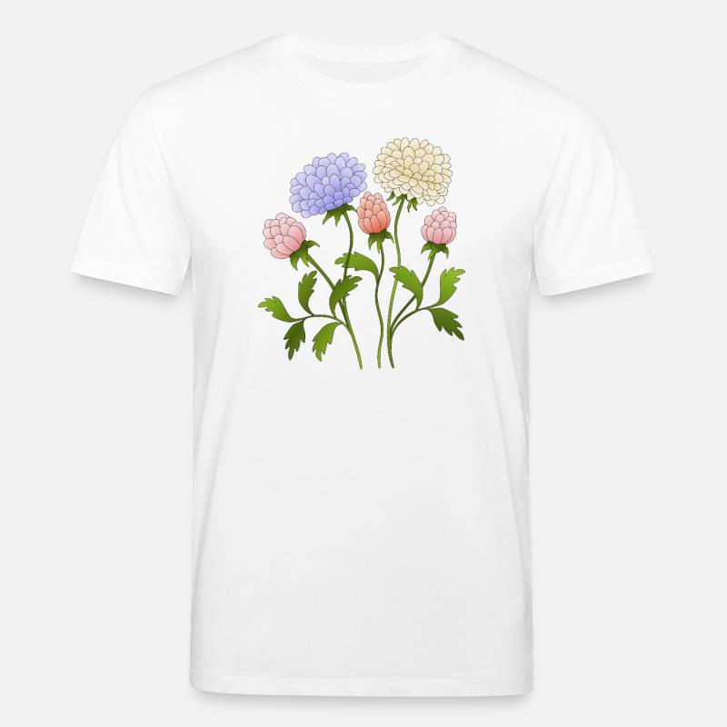 Blumen - Stanley/Stella Unisex Bio-T-Shirt CREATOR  - Weiß